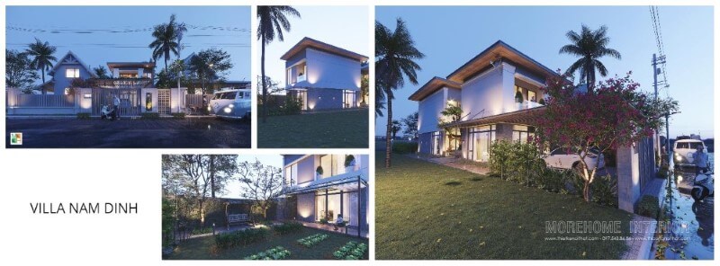 Thiết kế kiến trúc biệt thự vườn tại Nam Định thiết kế biệt thự hiện đại