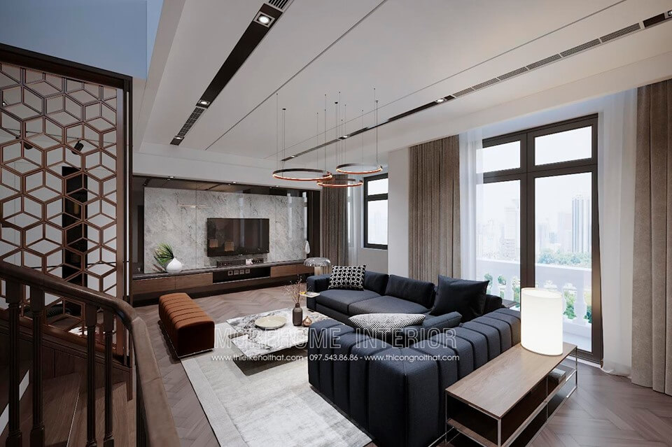 Thiết kế nội thất biệt thự hiện đại tại Vinhomes Imperia Hải Phòng thiết kế biệt thự hiện đại