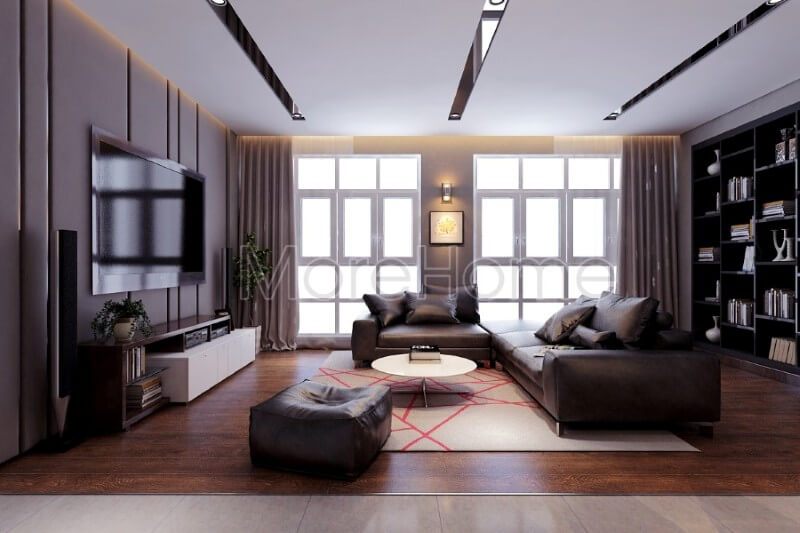 Bộ sofa hiện đại khung gỗ tự nhiên bọc da cao cấp để lại ấn tượng thu hút bất kì mọi ánh mắt người nhìn